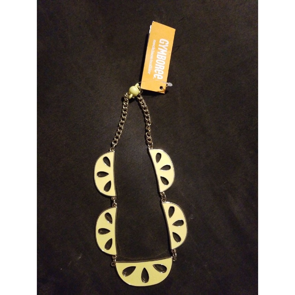 Gymboree sunny citrus lemon necklace nwt
